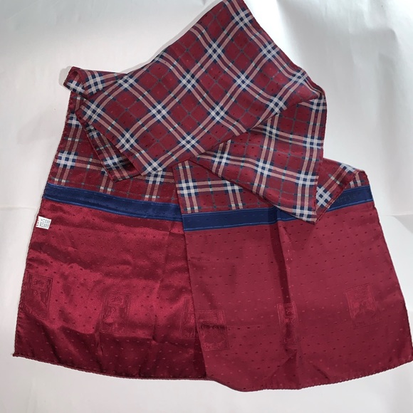 VINTAGE authentic BURBERRY silk evening wrap SCARF - Picture 13 of 14